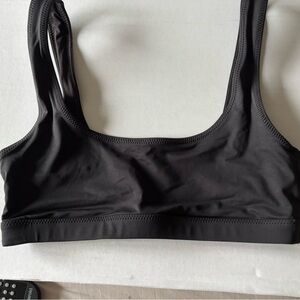 SKIMS Black Bikini Top Swimwear